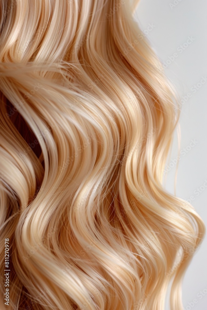 Close Up of Blonde Wavy Hair Close Up of Blonde Wavy Hair