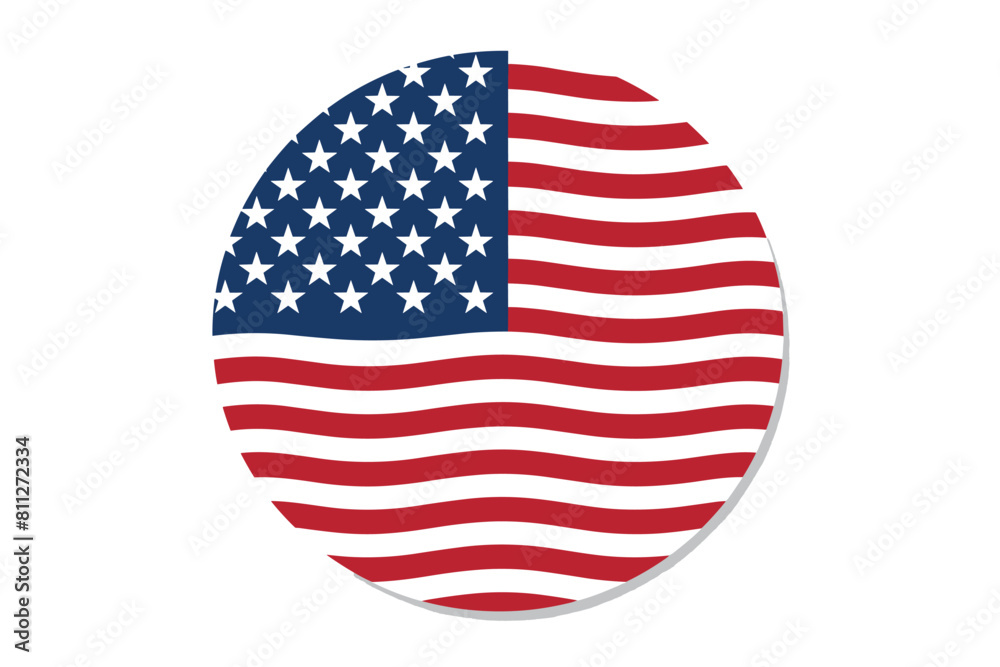 Flag of USA, The United States of America. American national symbol in official colors. Flag of USA, The United States of America. American national symbol in official colors.
