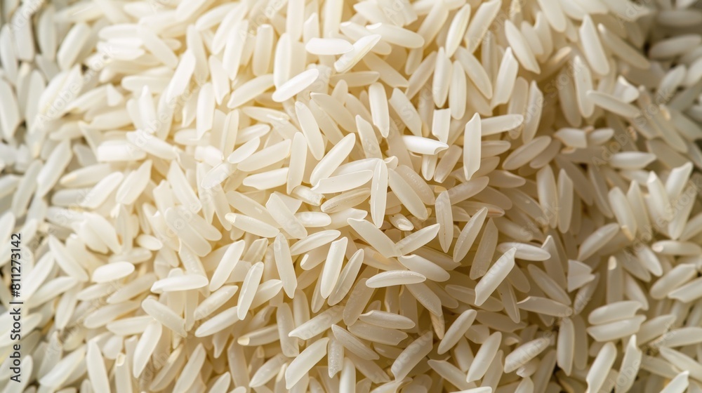 Pile of uncooked white long grain rice Overhead shot Premium image Pile of uncooked white long grain rice Overhead shot Premium image
