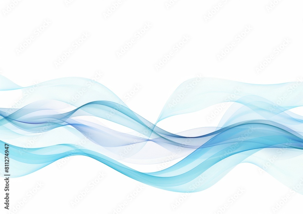 background with a blue wave on white Generative AI background with a blue wave on white Generative AI