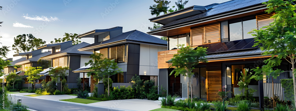 Fototapeta premium Renewable Residential Architecture: Sustainable and Stylish