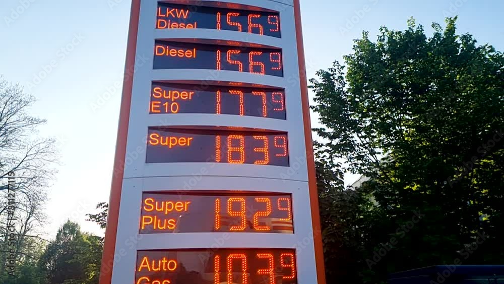 Tankstellen Preistafel 