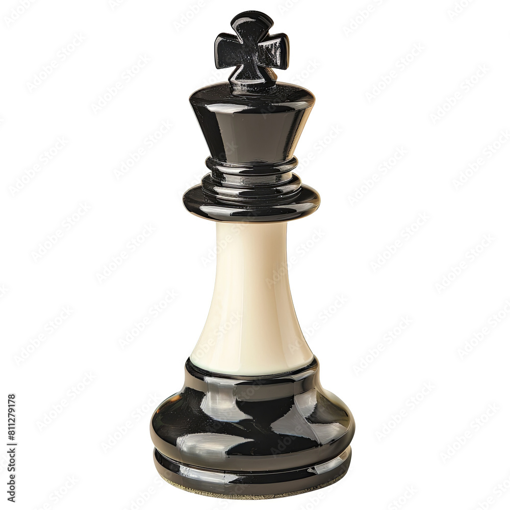 The King: A Powerful Chess Piece for Trainers isolated on white background The King: A Powerful Chess Piece for Trainers isolated on white background