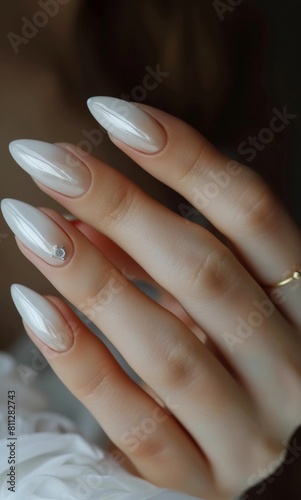 Woman Holding Ring on Finger