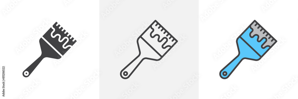 Paint Tool Icon Set. Painter�s Brush Vector Symbol. Paint Tool Icon Set. Painter�s Brush Vector Symbol.