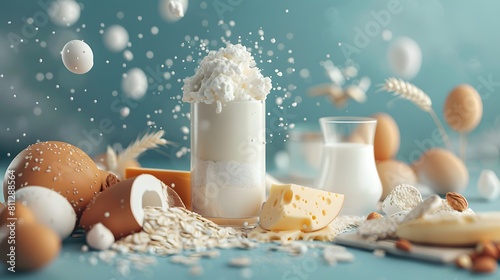 Yogurt and milk product ingredients that can preserve food for a long time.
