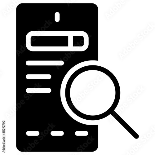 mobile browsing solid icon