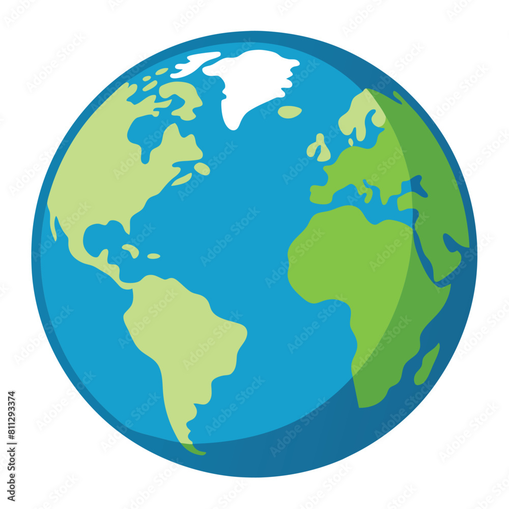 Fototapeta premium blue world globe earth planet vector design illustration