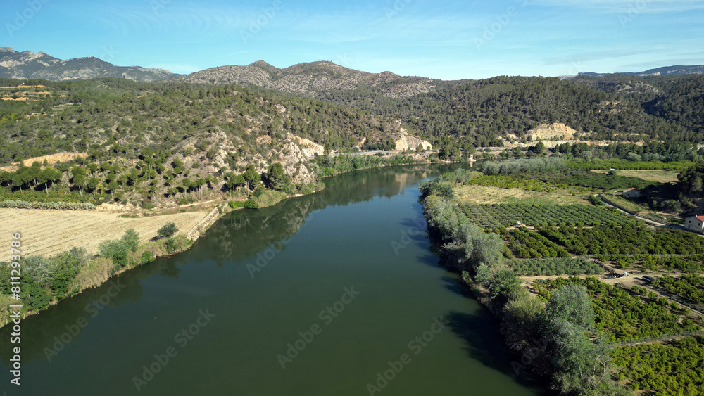 Obraz premium Jaciment Ibèric del Castell de la Roca Roja-Rio Ebreo-Benifallet-Ribera d'Ebre-Tarragona-Catalunya