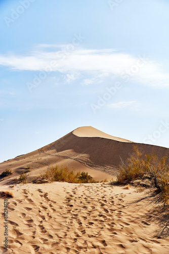 Singing dune in Altyn Emel National Park, Kazakhstan