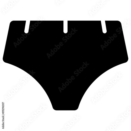 underpants solid icon