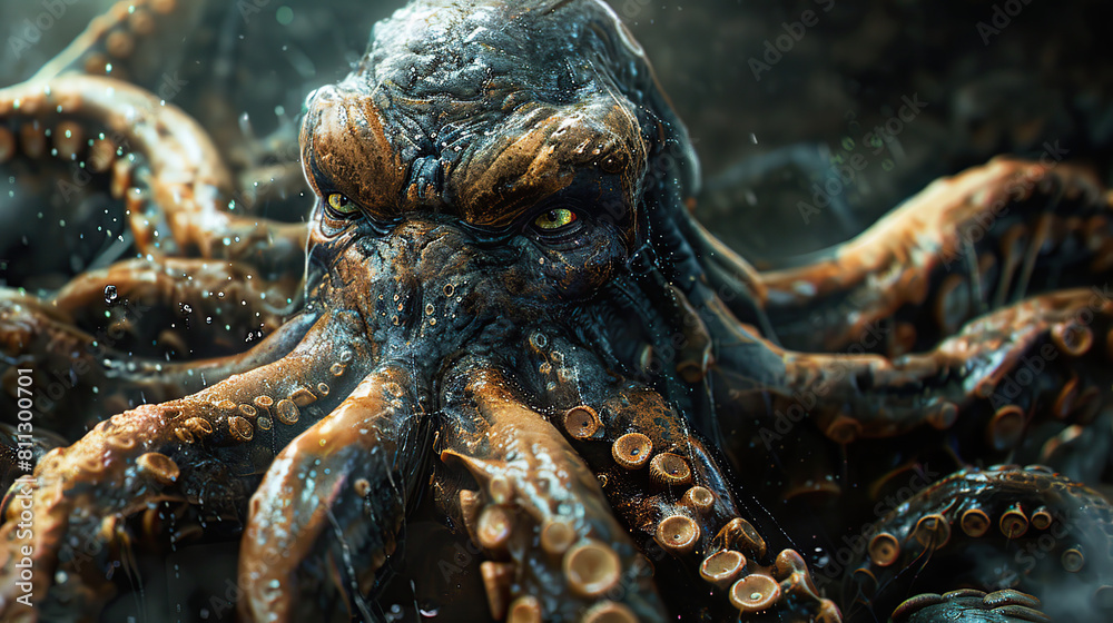  cthulhu, lovecraft, mythos, horror, creature, tentacles, cosmic, ancient, elder god, fiction, mythology, cult, monster, deity, nightmare, cosmic horror, great old one, cosmic entity, fantasy, superna