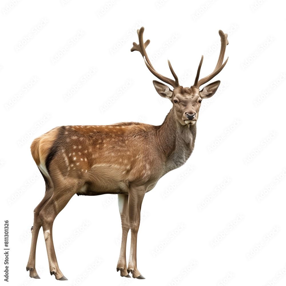 deer isolated on white transparent background.. deer isolated on white transparent background..