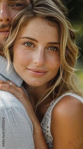 Woman With Blonde Hair and Ring on Finger
