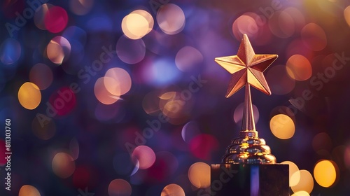 Wallpaper Mural A star award on a table with bokeh lights. Torontodigital.ca
