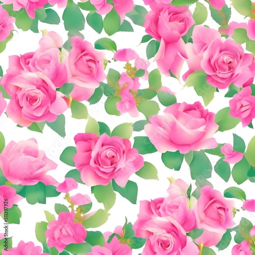 Pink rose pattern