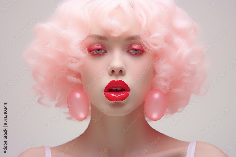 Naklejka premium Elegant Retro Beauty Portrait