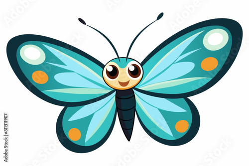  butterfly cartoon vector illustration