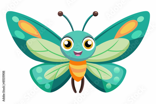  butterfly cartoon vector illustration