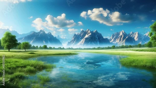 beautiful nature lofi loops animation (4K Seamless Loop)