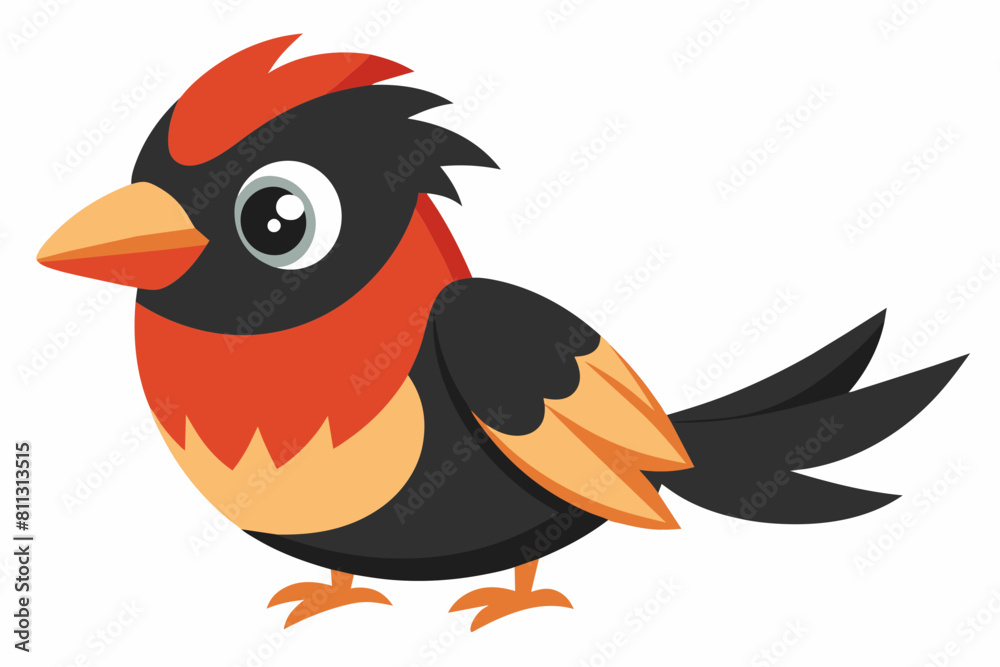 grosbeak bird cartoon vector illustration grosbeak bird cartoon vector illustration