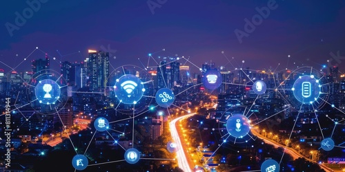 Signifies networked devices  IoT applications  and smart connectivity