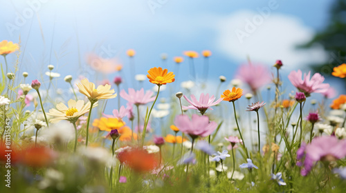 Flower Photo Overlay, grass summer spring flowers, Photoshop element  © Pixel Town
