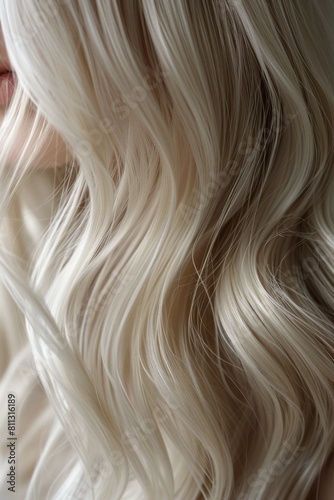 Blonde Woman With Long, Wavy Hair