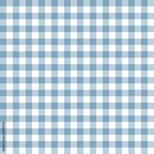 Blue checkered pattern seamless. Vector background