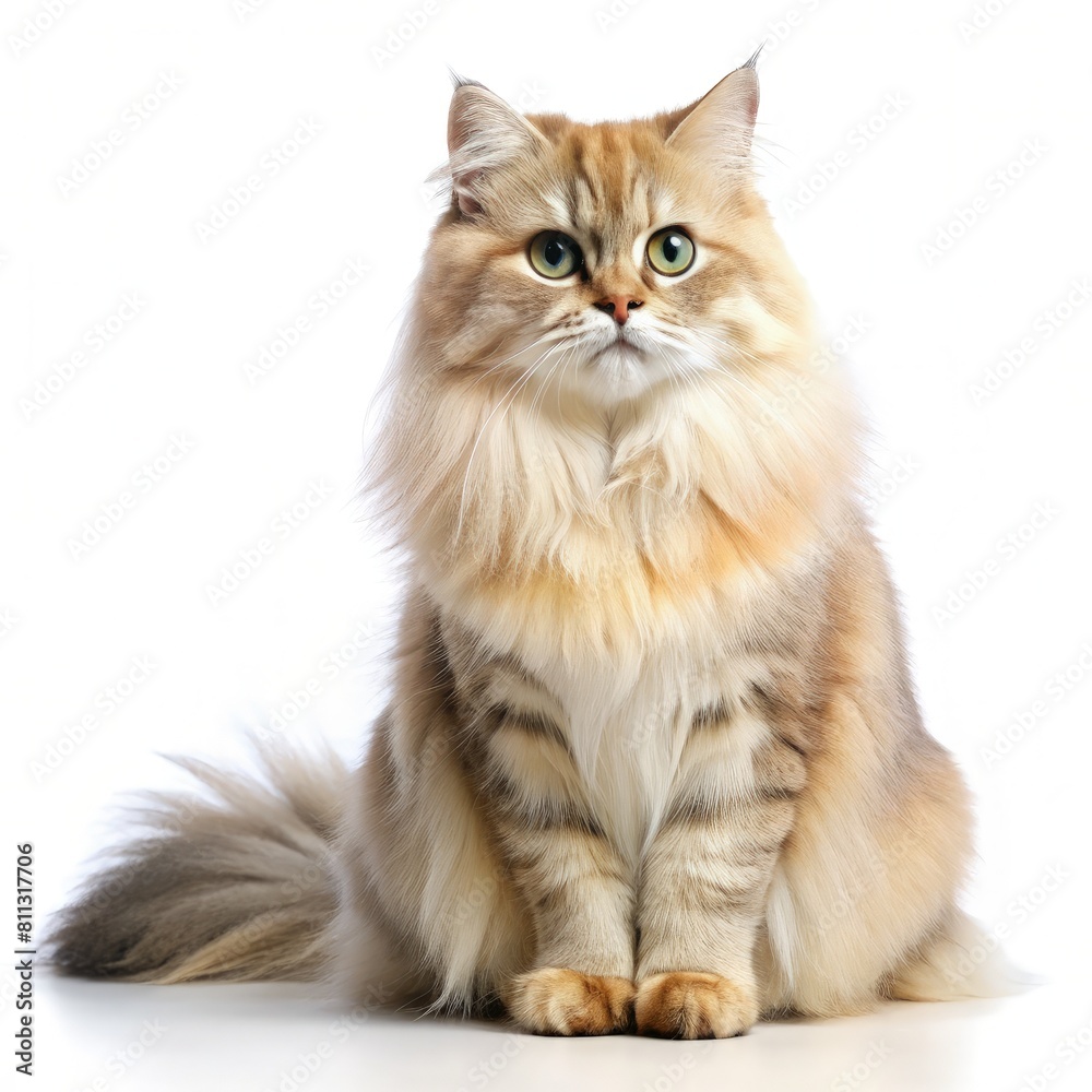 portrait of a cat on a beautiful background. generative AI portrait of a cat on a beautiful background. generative AI