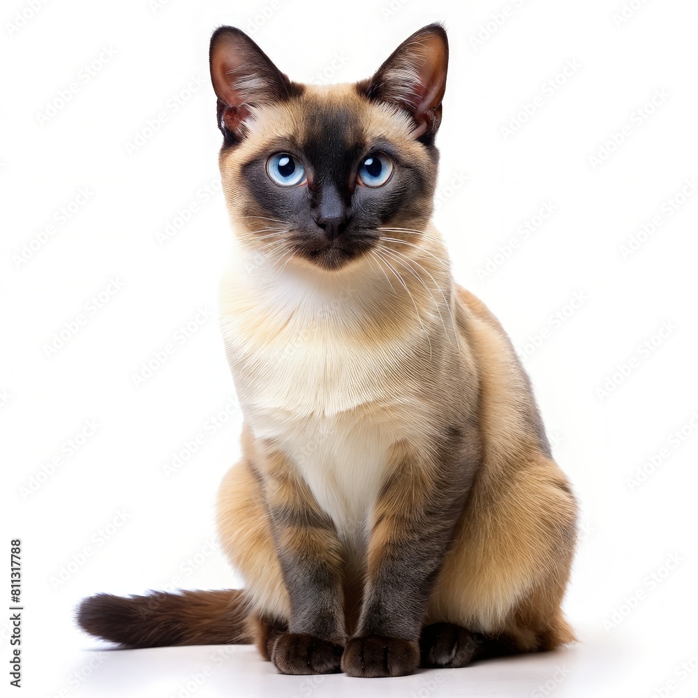 portrait of a cat on a beautiful background. generative AI portrait of a cat on a beautiful background. generative AI