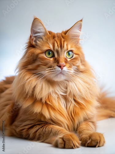 portrait of a cat on a beautiful background. generative AI 