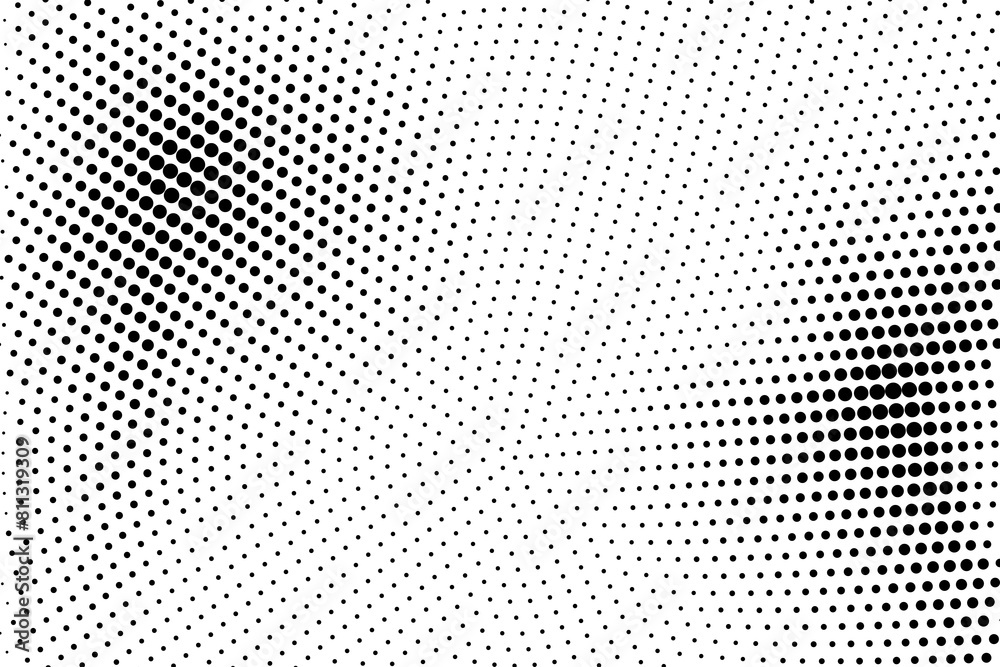 Halftone texture with dots. Vector. Modern background for posters, websites, web pages, business cards, postcards, interior design. Punk, pop, grunge in vintage style. Minimalism.