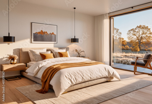 Interior Ideas - A bedroom in natural tones  © f_bossa