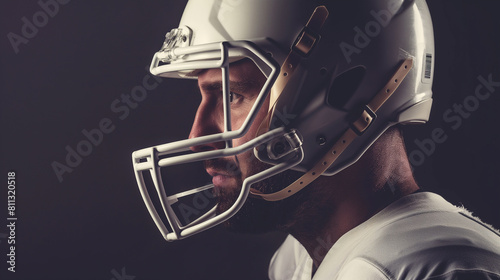 Homem usando um capacete de futebol - wallpaper © Vitor