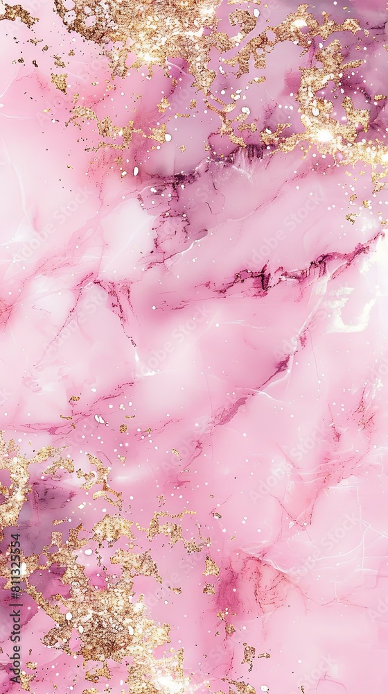 Pink marble background with sequins Pink marble background with sequins