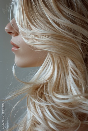 Blonde Woman With Long, Wavy Hair