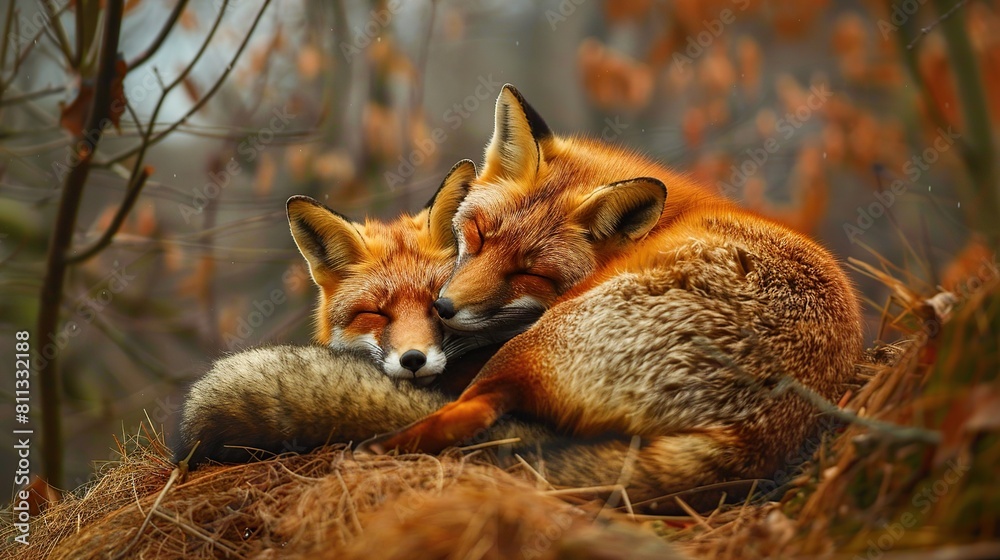 Animal photography photos about foxes. Generative Ai Animal photography photos about foxes. Generative Ai