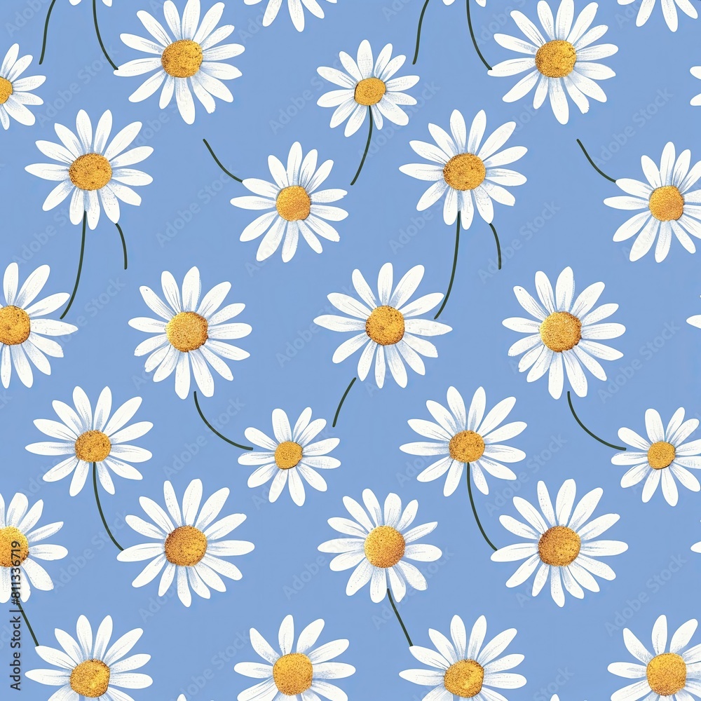 very simple pattern with a daisy seamless pattern very simple pattern with a daisy seamless pattern