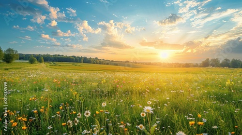 Field of Green Grass Under Blue Sky