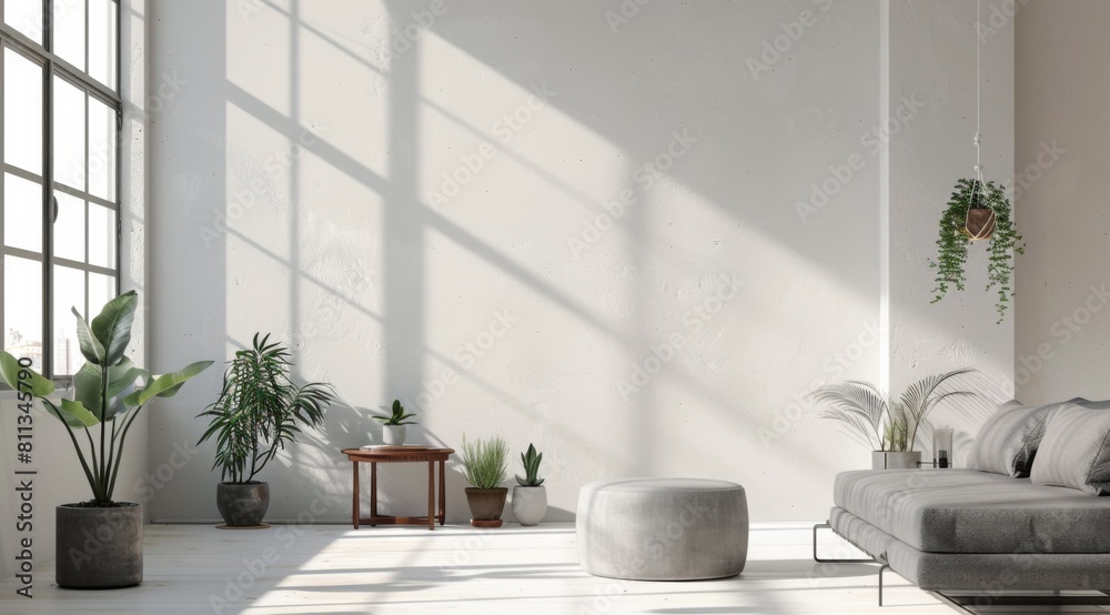 Fototapeta premium modern living room with a window