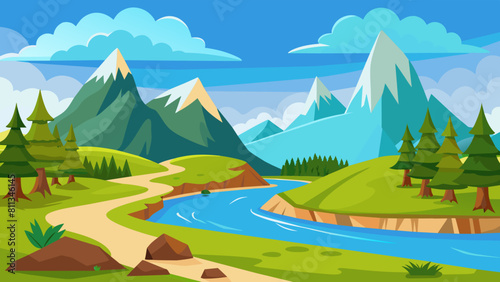  background cartoon vector illustration