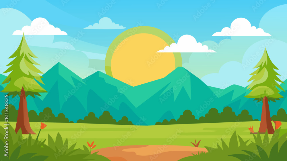  background cartoon vector illustration