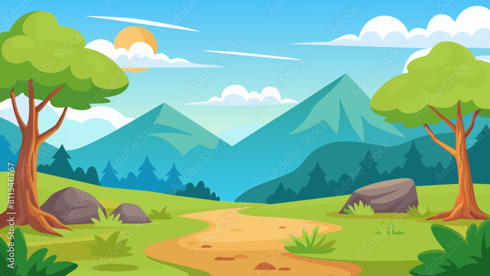  background cartoon vector illustration