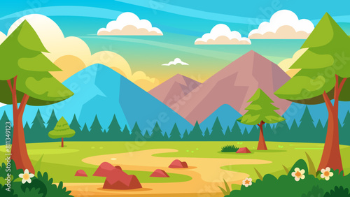  background cartoon vector illustration