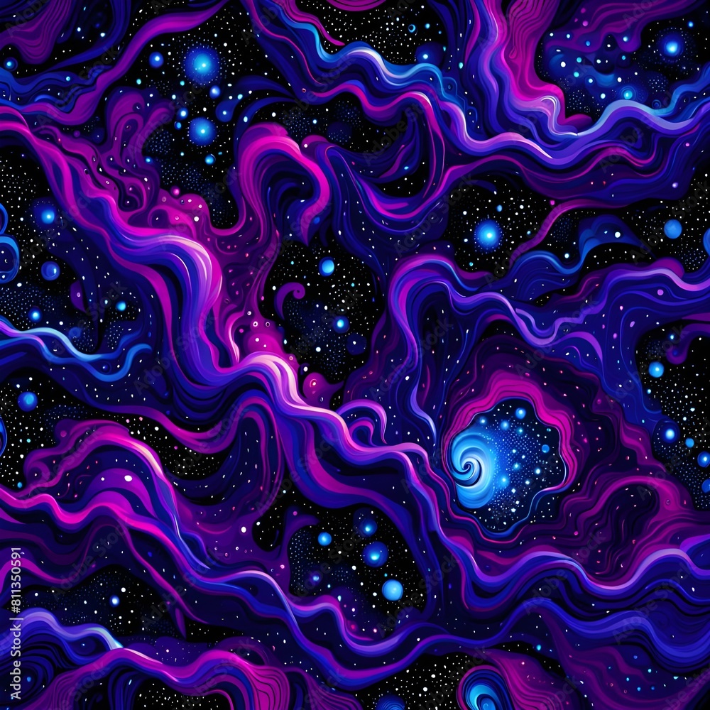 Crystal Galaxy Background