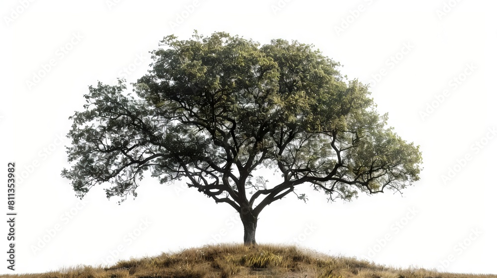 A lone tree on top of a hill. A lone tree on top of a hill.