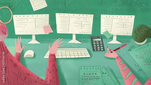 Professional Processor managing accounts and preparing reports with ease