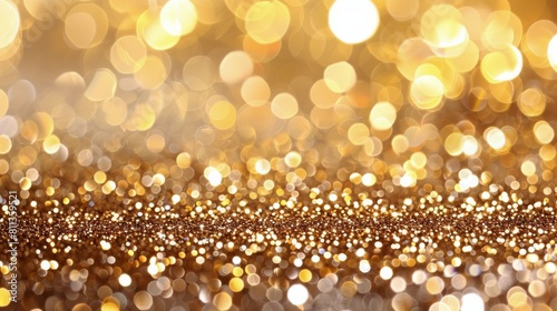 Close Up of a Gold Glitter Background