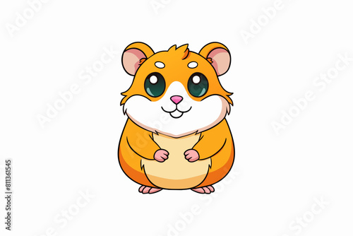 hamster cartoon vector illustration